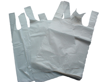 1000 x White Plastic Vest Carrier Bags 